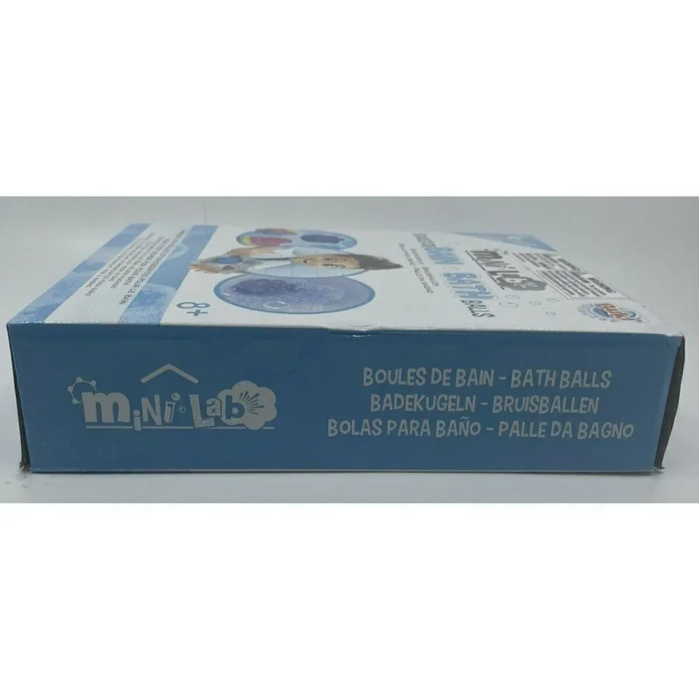 Buki France Mini Lab Bath Balls Kit Kids Ages 8+ Blue New DIY STEM Science 6 Act